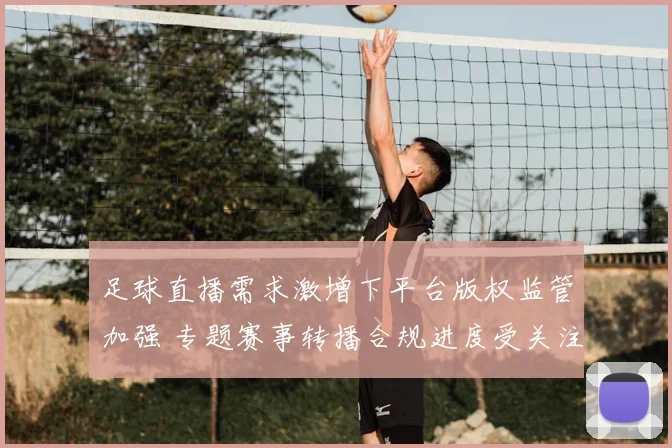 足球直播需求激增下平台版权监管加强 专题赛事转播合规进度受关注